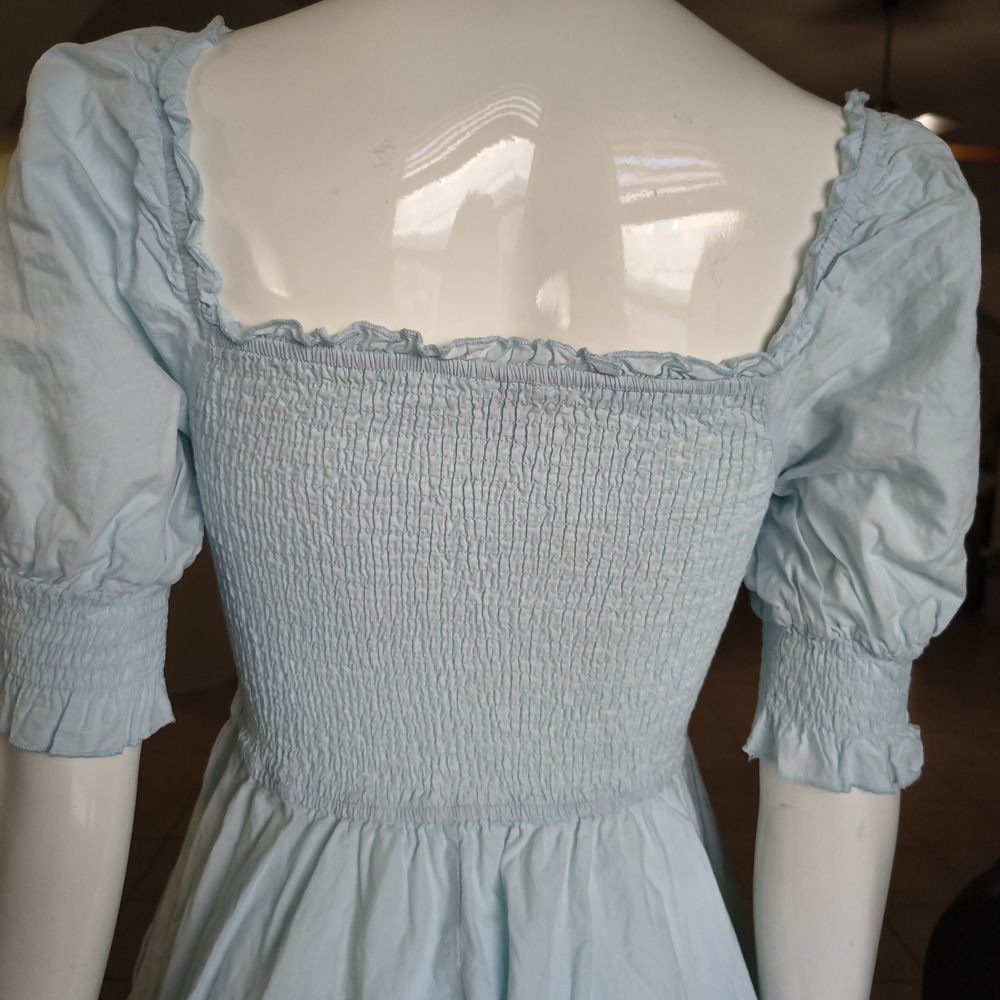 Blue Rain Light Blue Mini Dress - Picture 6 of 7